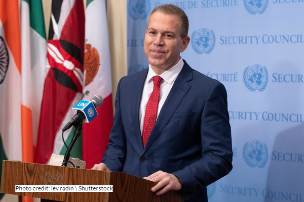 Erdan is fit to continue representing the Israeli government at the UN