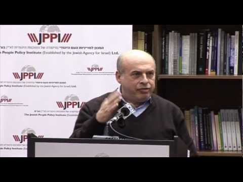 Natan Sharansky, Chairman of the Jewish Agency, speaks at JPPI