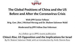 The Global Positions of China and the US,  Before and After the Coronavirus Crisis