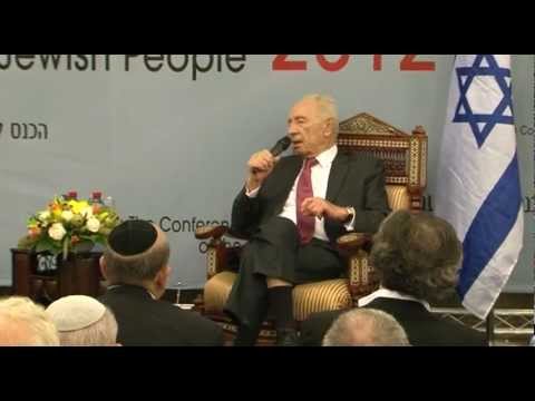 The President of the State of Israel, Mr. Shimon Peres, at JPPI’s 2012 Conference